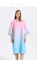 Poncho con capucha de secado rápido, traje de neopreno para surf, equipo de natación, bata de playa absorbente de secado rápido para adultos, estilo con cremallera - details 21
