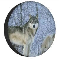 1UDS cubierta antideslizante de neumático de repuesto de animal de cuero PU de PVC de vaca de ciervo de lobo de estilo de coche personalizado - details 7