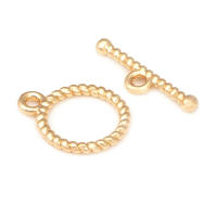 Pulsera de Tirantes Geométricos de Latón Dorado 18K Clasps para Hacer Joyería DIY - details 64