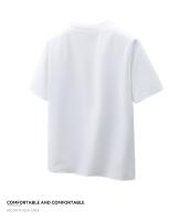 Camiseta de manga corta transpirable y holgada para hombre de verano de manga corta - details 16