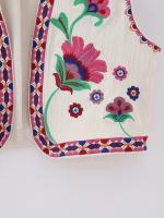 Chaleco Floral bordado Vintage para mujer, chaleco abierto sin mangas, Top corto informal de verano - details 8