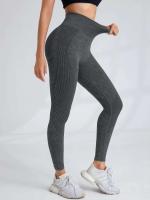 Body sin costuras para gimnasio para mujer, pantalones de yoga de secado rápido para realzar la cadera, monos deportivos con texto para correr y mujer - details 32