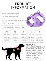 Juego arnés perros, chaleco sin tirones, arnés, Collar correa impermeable de PVC para perros pequeños, medianos y grandes - details 3