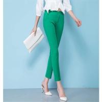 Pantalones Lápiz de Cintura Alta Elástica Largos, Cuello de Tobillo, Casuales para Mujeres, Primavera 2024 Oficina Formal - details 13
