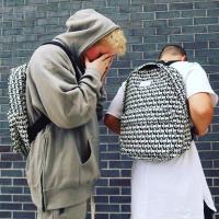 Mochila de nailon con estampado de moda para hombres y mujeres, mochila escolar de gran capacidad - details 0