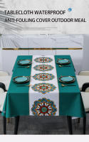 JIOM Table Cloth Table Mantle Waterproof Cover Outdoor Dining Table Cloth 4/6/8/10 seater - details 0