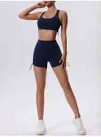 Fierss Conjunto de Yoga, Tre de Gimnasio de Color sólido, Transpirable, Secado rápido, Ropa de Entrenamiento Deportiva para Correr para Mujer, 2 Piezas - details 7