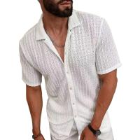 Camisa informal de lino para hombre y mujer, camisa con estampado de letras de diferentes colores - details 0