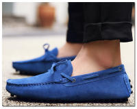 Zapatos planos de cuero de ante de vaca para hombre, mocasines informales de alta calidad, para conducir, novedad - details 21