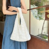 Bolso de hombro de encaje bordado con agujeros, bolso de mano tejido de gran capacidad para mujer, bolso cruzado ligero bohemio - details 11