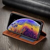 Funda tipo billetera fina de piel de ante para iPhone 11 12 13 14 15 16 Pro Max Mini XR XS 8 7 6s 6 Plus SE 2020 5S funda con tapa imán fuerte - details 1