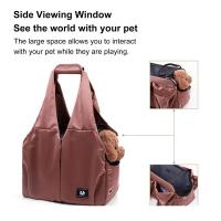 Bolsa portátil transpirable para mascotas, bolso de hombro de salida, portador cálido de invierno para mascotas, ventilación cómoda para perros y gatos pequeños - details 4
