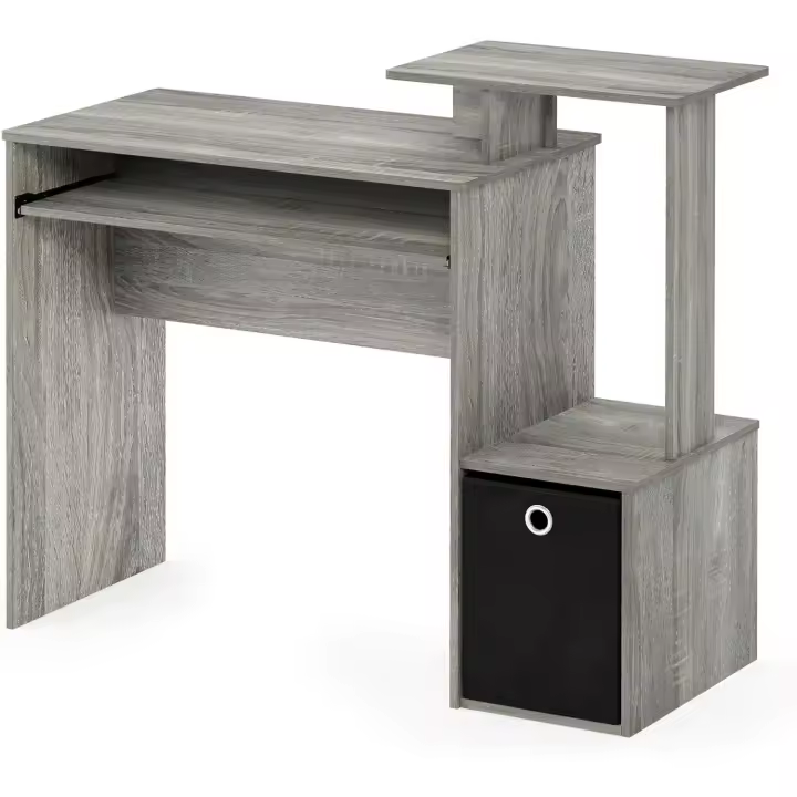 Escritorio Grande con Cajón Teletrabajo, Escritorio para el Hogar, Robusto, Moderno, Diseño Industrial, Fácil de Instalar, Multifuncional, Ahorro de Espacio - 1
