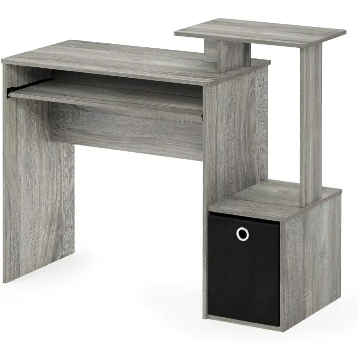 Escritorio Grande con Cajón Teletrabajo, Escritorio para el Hogar, Robusto, Moderno, Diseño Industrial, Fácil de Instalar, Multifuncional, Ahorro de Espacio - 1