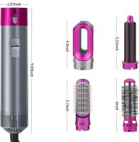 Cepillo Secador De Pelo Profesional 5 En 1, Cepillo De Aire Caliente De 1100W, Rizador De Pelo AutomáTico, Alisador, Rizador - details 1