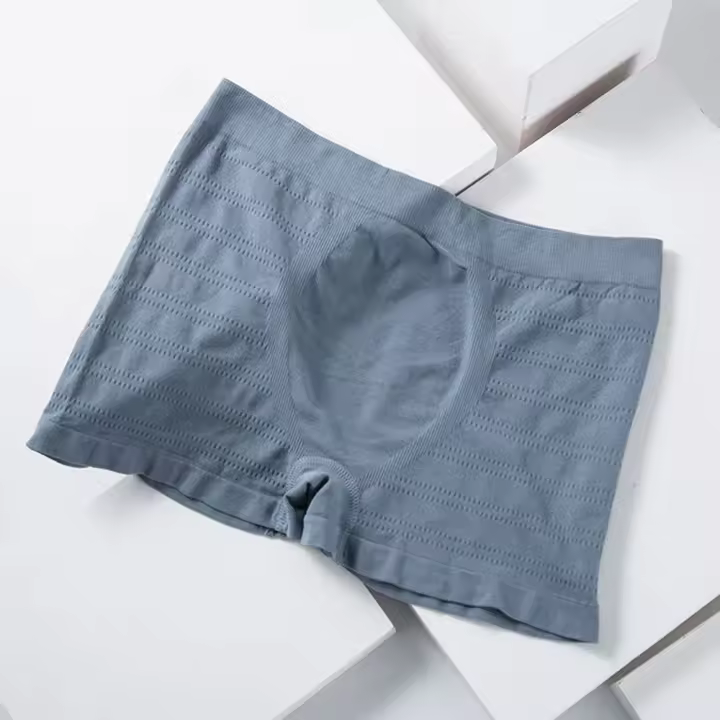 Ropa interior deportiva Sexy para hombre, ropa interior de algodón con entrepierna, Boxer transpirable, bragas sin costuras, pantalones cortos de nailon - 1