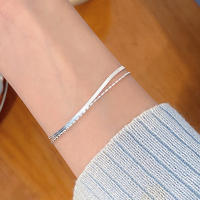 Pulsera De Beads Geométricas De Plata Esterlina 925 Para Mujeres Estilo Simple Y Temperamento Joyería De Mano Para Fiestas - details 50