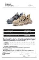 Zapatos de Trabajo Transpirables para Hombres Zapatillas Protectoras Ligeras con Punta de Acero Indestructible A Prueba de Agujeros - details 4