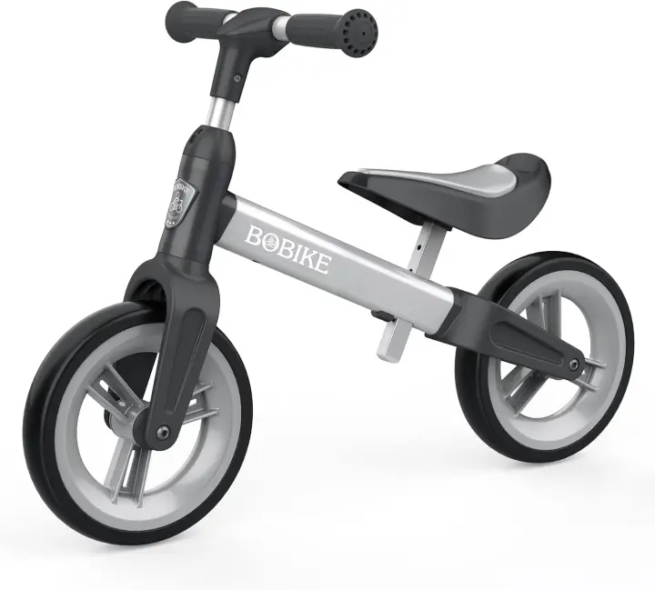Bicicleta sin Pedales First Bike para Niños de 1,5 – 4 años hasta 25 Kg, Volante y Sillín de Altura Ajustable, Candado para Volante, Ultraligero para Niños y Niñas - 1