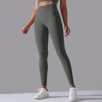 Hamidou-pantalones de Yoga sin costuras para mujer, ropa deportiva de Fitness, Leggings de cintura alta, pantalones de ejercicio para correr, 11 colores - details 43