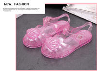 Zapatos de gelatina de cristal de concha, zapatos de playa para bebés estilo princesa - details 17