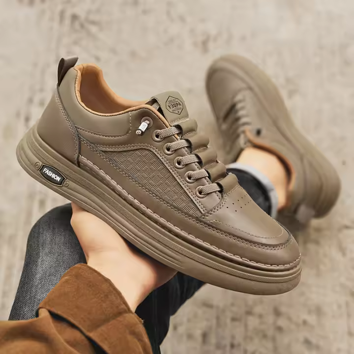 Zapatillas de Moda Primavera 2025 para Hombres Zapatos Ligeros de Conducción de Cuero - 1