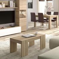 Mesa de Centro Elevable, Mesita de Salon Comedor, Acabado en Gris Ceniza, Medidas: 100 cm (Largo) x 50 cm (Ancho) x 43-54 cm (Alto) - details 9