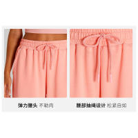 Pantalones deportivos ligeros, sueltos, informales, de pierna ancha para mujer, deportes al aire libre, con cordón elástico - details 3