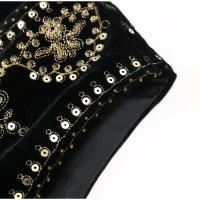 Chaleco de Terciopelo con Lentejuelas Bordados Cuello Redondo, Sin Mangas, Moda Vintage para Mujeres Primavera 2023 - details 6