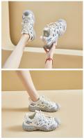 Zapatos de calle informales para mujer, zapatillas de suela gruesa con aumento de altura, versión coreana, color blanco, Primavera - details 8