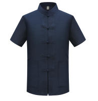 Ropa de estilo chino para hombre, pantalones masculinos con cuello levantado Hanfu - details 6