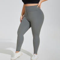 Pantalones de Yoga Talla Grande Cintura Alta, Elección de Cadera, Sensación de Nube, Leggings Deportivos Secado Rápido para Mujeres - details 4