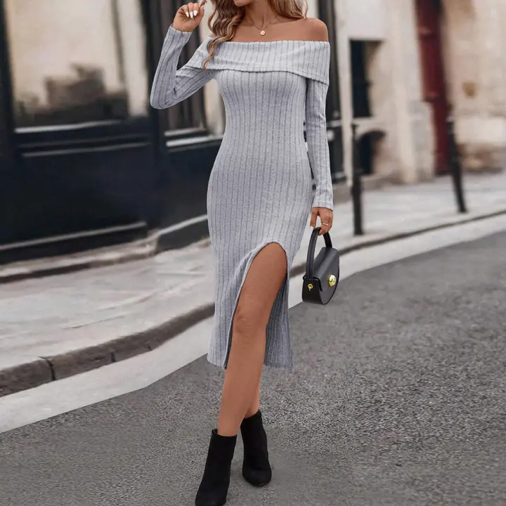 Vestido elegante e intelectual de mujer delgado con calzoncillos medianos y largos - 1