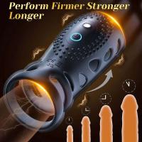 Leten-Anillo de manga vibratoria para hombre, juguete vibrador para estimular el punto G, entrenador de erección, retardante de eyaculación, juguete sexual 18+ - details 2