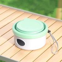 Cuenco para mascotas, cuenco plegable de viaje para perros, a prueba de fugas, antideslizante, plato de alimentación para exteriores, cuenco plegable de silicona suave para gatos, Camping - details 10