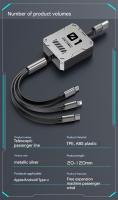 Cable de carga rápida estilo Mech, 3 en 1, 6A, 66W, Cable de carga retráctil portátil, línea de cargador tipo C, Micro USB para iPhone, Xiaomi, Huawei, Android - details 11
