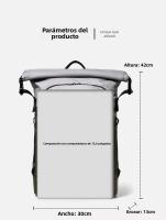 Nueva mochila para hombre de gran capacidad de color contrastante mochila de fitness para ir al trabajo bolsa de viaje bolsa de ordenador - details 12