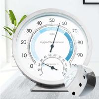 Termómetro de alta precisión de acero inoxidable, higrómetro, sin batería, medidor de temperatura y humedad 0-100 ℃ /0-110% UR - details 1