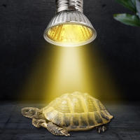 25/50/75W UVA + UVB 3,0 lámpara para reptiles bombilla tortuga tomando el sol bombillas de luz UV lámpara de calefacción anfibios lagartos controlador de temperatura 1 ud. - details 3