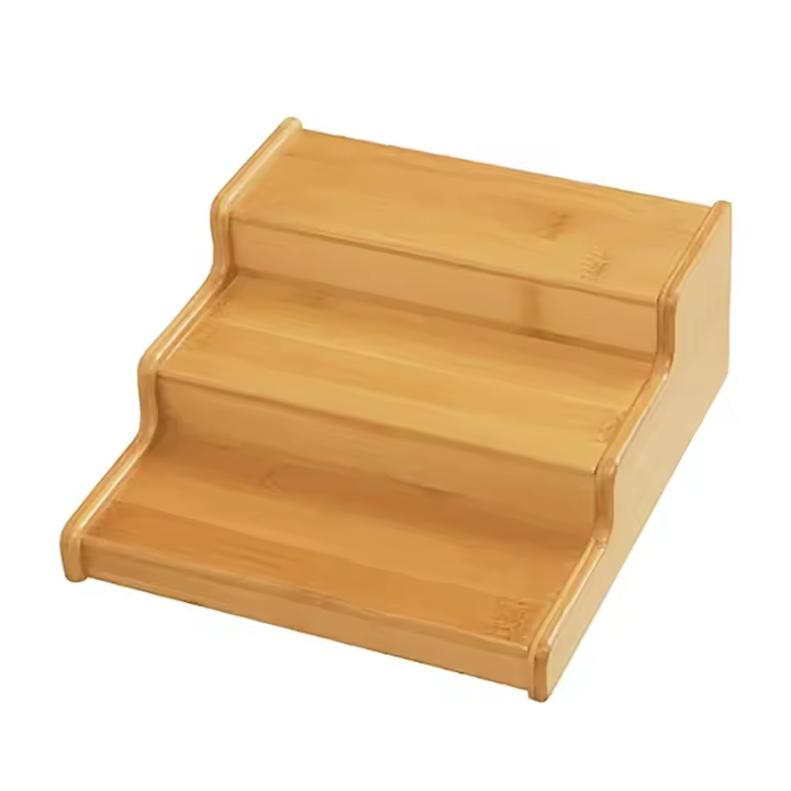 Organizador escalable de tres capas, gabinete de cocina para el hogar, estante universal para incienso de bambú - 1