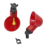 Taza para beber de pollo, bebedero automático, comedero para pollos, vasos de plástico para beber agua para aves de corral, fácil instalación con tornillos, 1 unidad - details 2