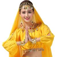 Tops brillantes con cuentas de lentejuelas en el vientre, disfraces de baile sexys, disfraces con flecos para festivales, discotecas, fiestas, Tailandia, India y Arabia - details 28