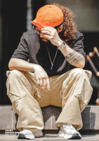 Gorra de Béisbol Ligera y Delgada de Verano MADEN Gorra de Sombrero Plano con Borla Ancha para Hombres y Mujeres Material de Poliéster para Linar - details 4