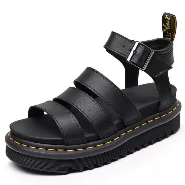 Sandalias romanas de Punta abierta para mujer, zapatos de playa, parte inferior gruesa, Boca de pescado, novedad de verano - 1
