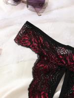 Tangas sexis sin entrepierna, ropa interior de encaje Invisible, bragas cómodas para mujer, calzoncillos íntimos, bragas de cintura baja, lencería femenina - details 2