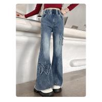 Pantalones Vaqueros para Niñas Primavera 2024 Nuevos Pantalones Acampados para Niños Medianos y Grandes Moda de Ocio Casual para Primavera y Otoño - details 13