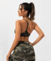 SHINBENE Sujetador Deportivo de Yoga para Mujeres con Estampado Camuflaje Diseño de Espagueti y Tirantes Delgados Fitness Gimnasio XS-XL - details 28