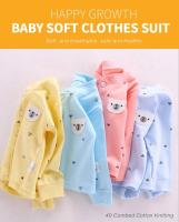 Conjunto de Pijama de Algodón 100% para Bebé Conjunto de Tops y Pantalones Cálido para Otoño para Niños y Niñas Ropa de Cuna - details 0