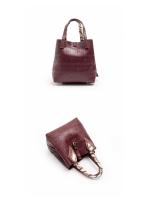 Bolso Bandolera Para Mujer CH Embossed Con Diseño De Impresión De Letras Gran Capacidad Elegante Temperamento Bolso De Mano Casual - details 29
