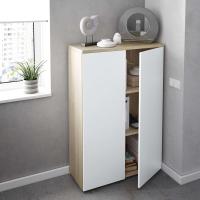 Modelo Oficina, Acabado en Blanco Artik y Roble Canadiense, Medidas - details 1